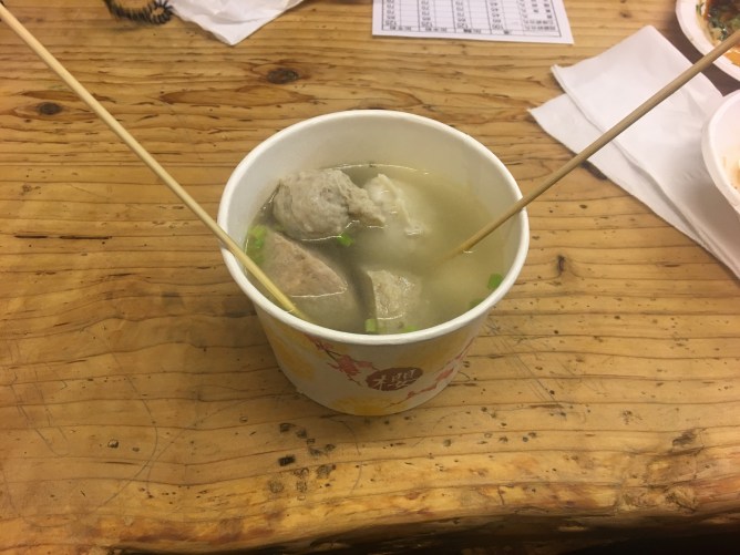 fish ball soup jiufen